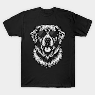 Golden Retriever: Beach Ready with Shades T-Shirt